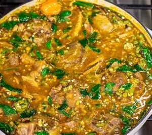 Fufu and Okra Soup