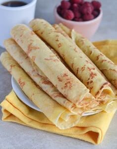 Crepes and Fried Egg African Style